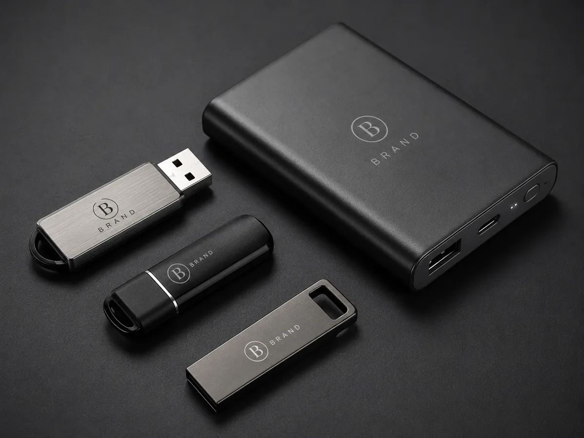 Chiavette USB e powerbank con logo